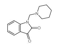 1-(1-piperidylmethyl)indole-2,3-dione Structure