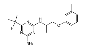 2-amino-4-(α-fluoro, α-methyl ethyl)-6-[2-(3'-methylphenoxy)-1-methyl-ethylamino]-s-triazine Structure