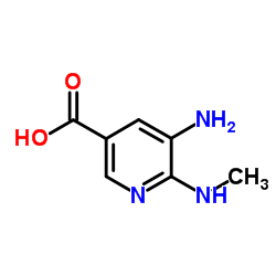 5-Amino-6-(methylamino)nicotinic acid Structure