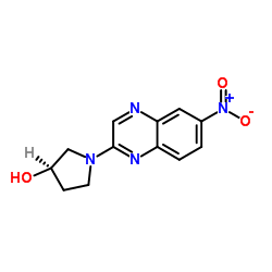 (3R)-1-(6-Nitro-2-quinoxalinyl)-3-pyrrolidinol Structure