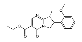 ethyl 2-(2-methoxyphenyl)-1-methyl-5-oxo-2,3-dihydroimidazo[1,2-a]pyrimidine-6-carboxylate Structure