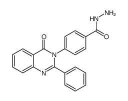 4-(4-oxo-2-phenylquinazolin-3-yl)benzohydrazide Structure