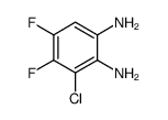 3-chloro-4,5-difluoro-1,2-diaminobenzene Structure