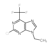 9H-Purine,2-chloro-9-ethyl-6-(trifluoromethyl)-结构式