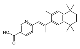 6-[2-(3,5,5,8,8-pentamethyl-6,7-dihydronaphthalen-2-yl)prop-1-enyl]pyridine-3-carboxylic acid结构式