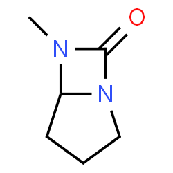 1,6-Diazabicyclo[3.2.0]heptan-7-one,6-methyl-(9CI) Structure