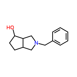 2-Benzyloctahydrocyclopenta[c]pyrrol-4-ol结构式