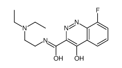 N-[2-(diethylamino)ethyl]-8-fluoro-4-oxo-1H-cinnoline-3-carboxamide结构式