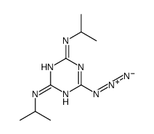 6-azido-2-N,4-N-di(propan-2-yl)-1,3,5-triazine-2,4-diamine Structure