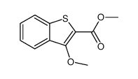 methyl 3-methoxybenzothiophene-2-carboxylate Structure