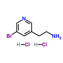 2-(5-Bromo-3-pyridinyl)ethanamine dihydrochloride structure