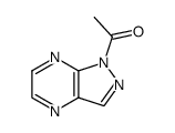 1H-Pyrazolo[3,4-b]pyrazine, 1-acetyl- (8CI) Structure