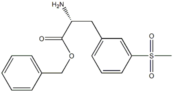 benzyl (R)-2-amino-3-(3-(methylsulfonyl)phenyl)propanoate结构式