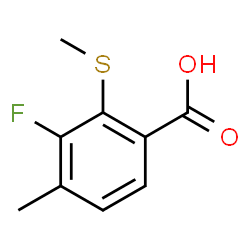 3-Fluoro-4-methyl-2-(methylsulfanyl)benzoic acid Structure