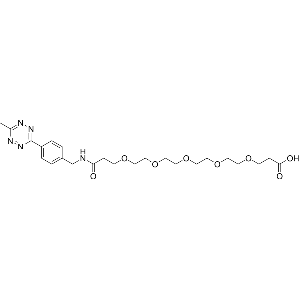 Me-Tet-PEG5-COOH Structure