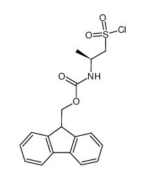 Fmoc-AlA-Ψ(CH2SO2)-Cl Structure