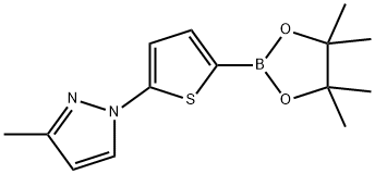 5-(3-Methyl-1H-Pyrazol-1-yl)thiophene-2-boronic acid pinacol ester structure