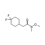 2-(4,4-Difluorocyclohexyl)-N-methoxy-N-methylacetamide Structure