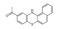 1-(12H-benzo[a]phenothiazin-10-yl)-ethanone结构式