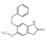 2H-Indol-2-one,1,3-dihydro-5-methoxy-6-(phenylmethoxy)-结构式