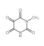 2,4,5,6(1H,3H)-Pyrimidinetetrone,1-methyl- Structure