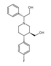 (3S,4R)-4-(p-fluorophenyl)-1-[(1R)-2-hydroxy-1-phenylethyl]-3-piperidinemethanol Structure