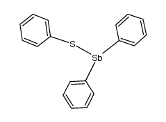 diphenyl(phenylthio)stibine结构式