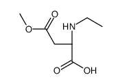 (2S)-2-(ethylamino)-4-methoxy-4-oxobutanoic acid Structure