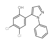 5-(4,5-DICHLORO-2-HYDROXYPHENYL)-1-PHENYLPYRAZOLE structure