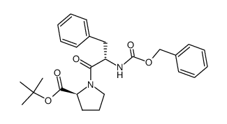 benzyloxycarbonyl-L-phenylalanyl-L-proline tert-butyl ester Structure