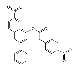 7-nitro-3-phenyl-1-naphthyl 4-nitrophenylacetate Structure