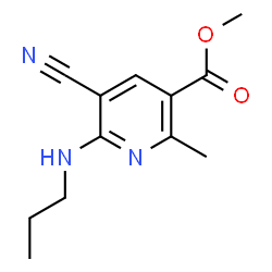 Methyl 5-cyano-2-methyl-6-(propylamino)nicotinate Structure