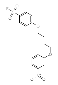 Benzenesulfonylfluoride, 4-[4-(3-nitrophenoxy)butoxy]-结构式