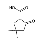 4,4-dimethyl-2-oxocyclopentane-1-carboxylic acid Structure