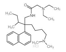 N-(2-butan-2-yl-6-dimethylamino-2-naphthalen-1-yl-hexyl)-2-diethylamino-acetamide picture