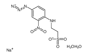 N-(4-AZIDO-2-NITROPHENYL)-2-AMINOETHYLSULFONATE, SODIUM SALT, DIHYDRATE Structure