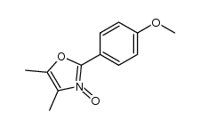 2-(4-methoxyphenyl)-4,5-dimethyloxazole N-oxide Structure