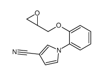 1-[2-[[(2S)-oxiran-2-yl]methoxy]phenyl]pyrrole-3-carbonitrile结构式