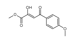 (Z)-methyl 2-hydroxy-4-(4-methoxylphenyl)-4-oxobut-2-enoate Structure