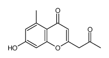 7-hydroxy-5-methyl-2-(2-oxopropyl)chromen-4-one Structure