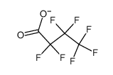 2,2,3,3,4,4,4-heptafluorobutanoate structure