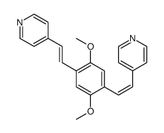 4-[2-[2,5-dimethoxy-4-(2-pyridin-4-ylethenyl)phenyl]ethenyl]pyridine Structure