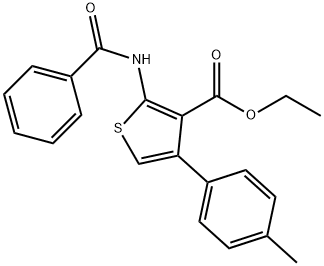 ethyl 2-benzamido-4-(4-methylphenyl)thiophene-3-carboxylate Structure