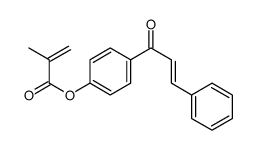 [4-(3-phenylprop-2-enoyl)phenyl] 2-methylprop-2-enoate Structure