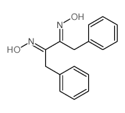 2,3-Butanedione,1,4-diphenyl-, 2,3-dioxime Structure