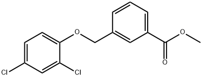 methyl 3-[(2,4-dichlorophenoxy)methyl]benzoate Structure