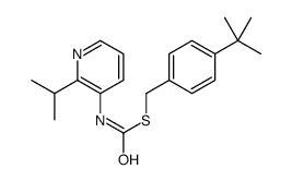 S-((4-(1,1-Dimethylethyl)phenyl)methyl)O-(1-methylethyl)-3-pyridinylcarbonimidothioate Structure