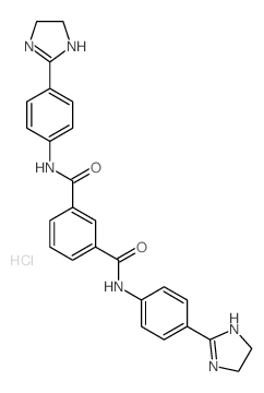 N,N-bis[4-(4,5-dihydro-1H-imidazol-2-yl)phenyl]benzene-1,4-dicarboxamide dihydrochloride picture