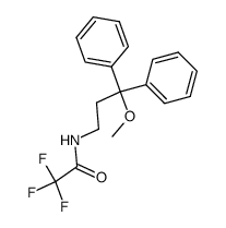 N-(3,3-diphenyl-3-methoxypropyl)-trifluoroacetamide结构式