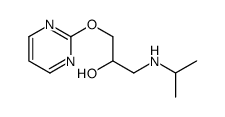 1-(propan-2-ylamino)-3-pyrimidin-2-yloxypropan-2-ol Structure